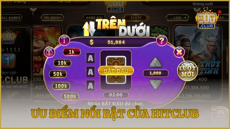 Ưu điểm nổi bật thu hút hàng nghìn lượt đăng ký mỗi ngày trên Hitclub